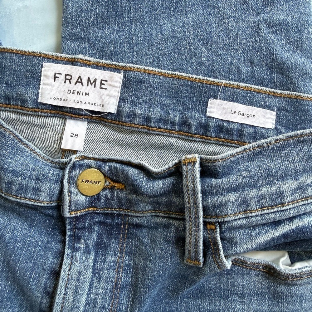Frame Denim Women's Blue Skinny Jeans - Picture 4 of 5